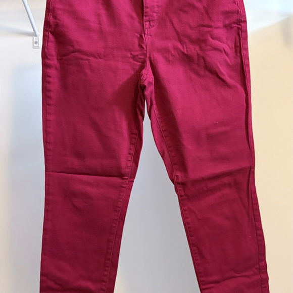 Style & Co. Curvy Skinny Jeans - Raspberry - Picture 3 of 7